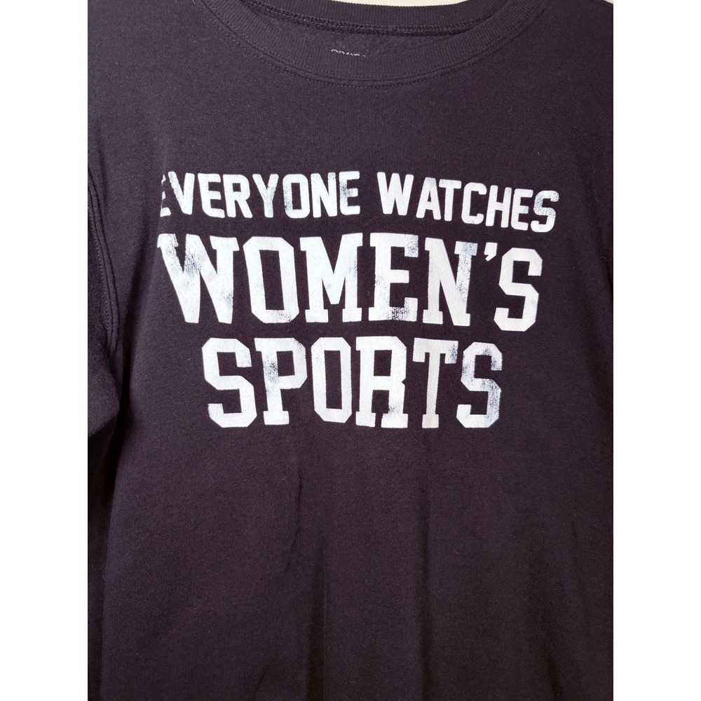 Everyone Watches Womens Sports Graphic Grayson Threads Sweatshirt Black Med - Picture 2 of 5